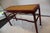 Swaim Swaim Attributed Hand Rubbed Cinnabar Finish With Natural Woven Raffia Top Console Table For Sale - Image 4 of 7