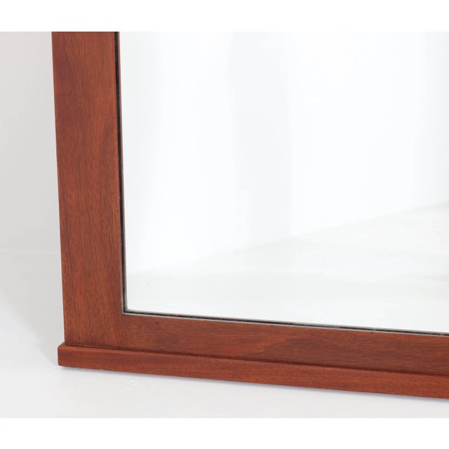 Arts & Crafts Mahogany Mirror by J.M. Middelraad for H. Pander & Zn., 1900s For Sale - Image 4 of 7