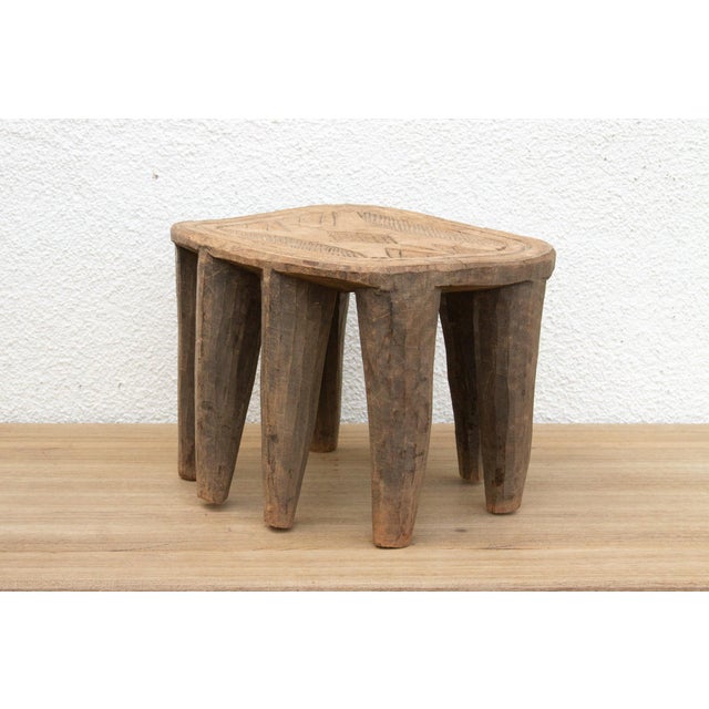 8-Legged Vintage Nupe Stool For Sale - Image 4 of 9