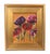 2020s Bold Impressionist Floral Painting Including the Antiqued Gold Wood Frame For Sale - Image 5 of 5