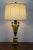 Vintage Late 20th Century French Empire Neoclassical Tole Urn Yellow Toile Table Lamp For Sale - Image 9 of 13