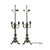 Late 20th Century Frederick Cooper French Empire Brass Patina Trumpet Candelabra Table Lamp Pair For Sale - Image 12 of 12