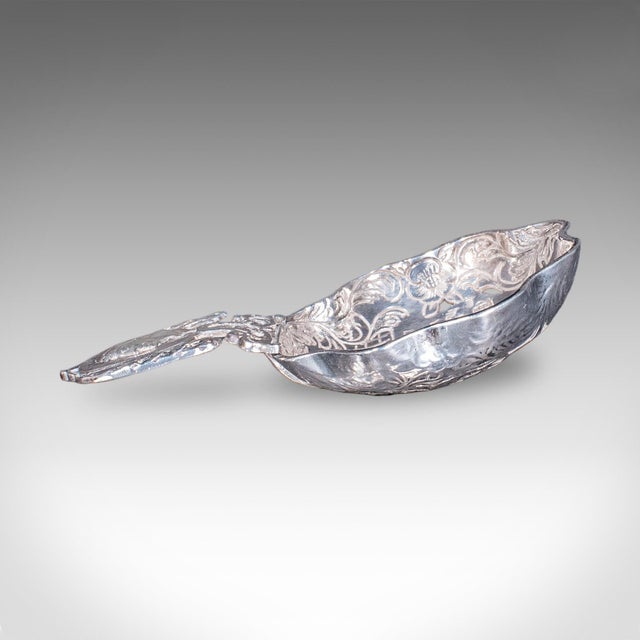 Silver Antique Sugar Casting Spoon, Dutch, Silver, Sifter, Import Hallmarks, Victorian For Sale - Image 8 of 8