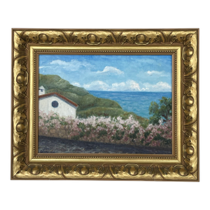 Oil on Canvas Painting Set in a Ornate Frame