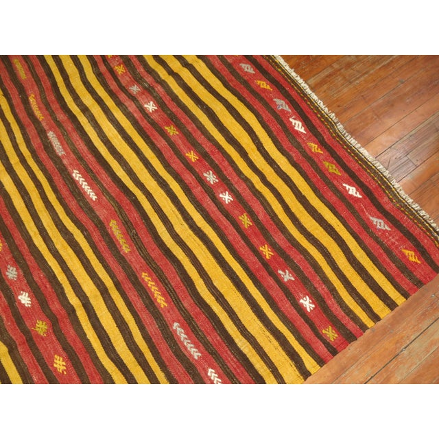 Mid 20th Century Vintage Turkish Kilim, 7'9'' X 10'9'' For Sale - Image 5 of 8