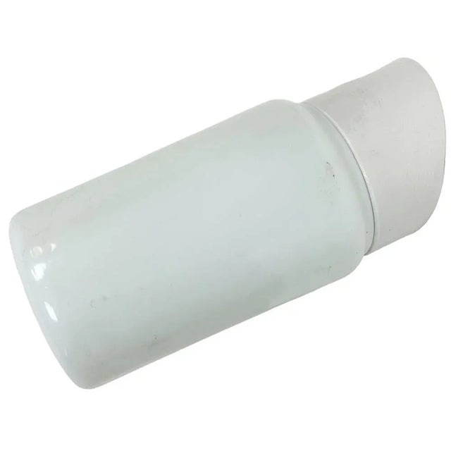 Vintage White Porcelain Wall Light with Milk Glass, 1970s For Sale - Image 12 of 12