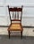 Early 20th Century Set of 3 Antique Tiger Oak Cane Seat Side Chairs For Sale - Image 9 of 11