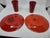 Ceramic Red Ceramic Set by Robert Picault for Vallauris, France, 1950, Set of 4 For Sale - Image 7 of 18