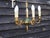 Metal Empire Style Bronze Chandelier with Green Lacquered Bowl, 1950s For Sale - Image 7 of 18