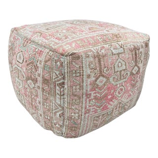 Lee Industries Vintage Turkish Rug Ottoman For Sale