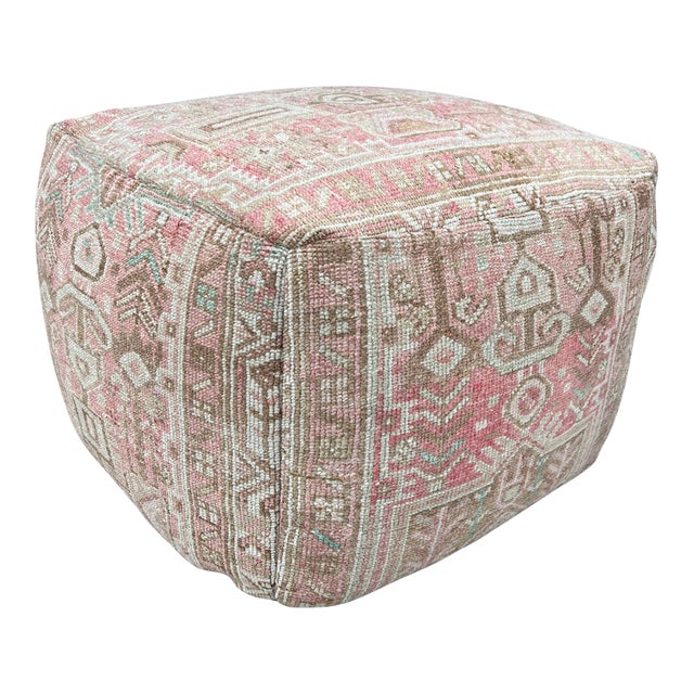Lee Industries Vintage Turkish Rug Ottoman For Sale