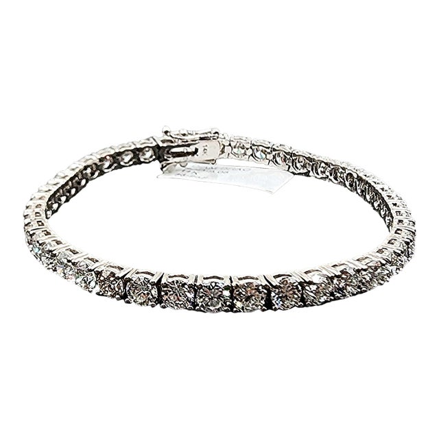 9.05 Ct Diamond Tennis Bracelet For Sale