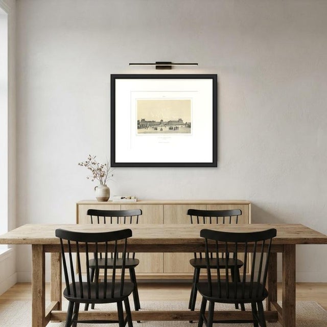 White After J. Jacottet, Tuileries Palace, Paris, 1860, Lithograph For Sale - Image 8 of 9
