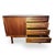 Compact and well-proportioned, this Scandinavian modern teak credenza combines a single sliding door cabinet with four...