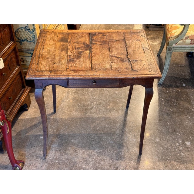 Wood 19th Century French Oak Side Table For Sale - Image 7 of 11