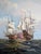 Large Maritime Naval Battle Oil Painting Signed K. Bosen Sailing Ships Seascape For Sale - Image 10 of 11