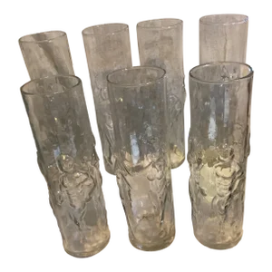 Vintage Libbey “La Femme & “La Homme” Highball Glasses - Set of 7