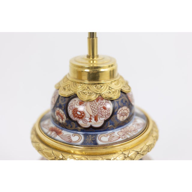 Lamp in Imari Porcelain and Gilt Bronze, 1880s For Sale - Image 9 of 14