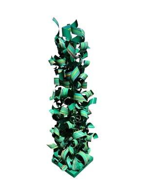 Dorothy Gillespie, Huge Dorothy Gillespie Colorful Abstract Expressionist Enamel Painted Sculpture, 2001