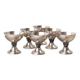 Silver Serving Coupes, 1890s, Set of 6 For Sale