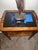 1950s Mid-Century Hollywood Regency 2-Tier Side Table With Smoky Black Glass Top - Model 6099 For Sale - Image 5 of 7