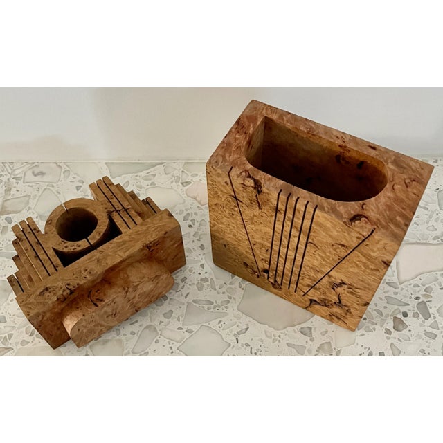 Wood Michael Elkan Maple Leaf Studio Art Deco Style Sculptural Box For Sale - Image 7 of 9