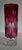 Vintage Clear Crystal Vase Bohemian Ruby Cut Cylinder Etched Silver Overlay For Sale - Image 11 of 15