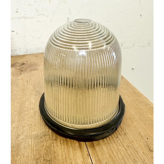 Industrial Grey Bunker Cage Light from Polam Gdansk, 1970s For Sale - Image 13 of 18
