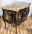 Fresh from a fine New York City estate, we have a great pleasure to offer you this fine Vintage Black Lacquered and Hand...
