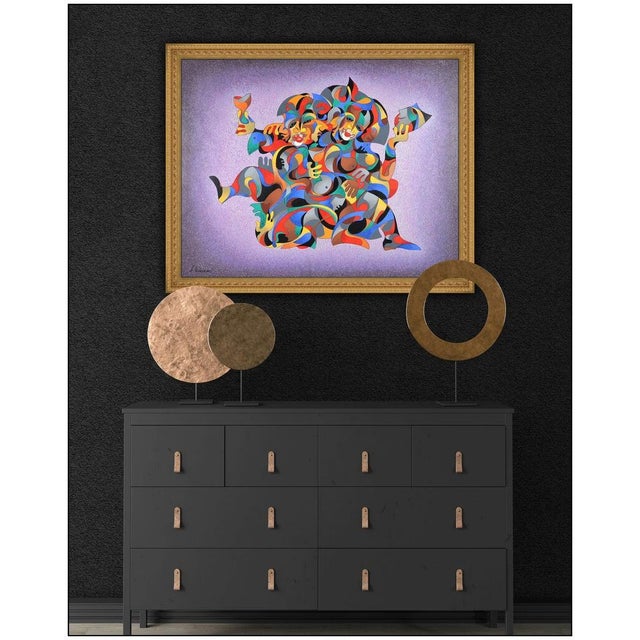 Message us to inquire about custom framing options! (Included for free with every purchase) The artwork here, "Dancing...