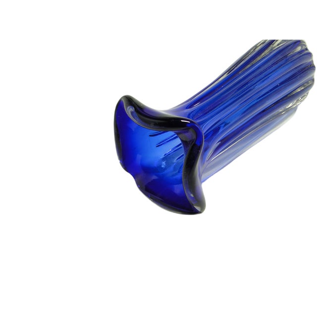 Glass Vase by J. Hospodka for Chribska Glassworks, Czechoslovakia, 1960s For Sale - Image 7 of 11