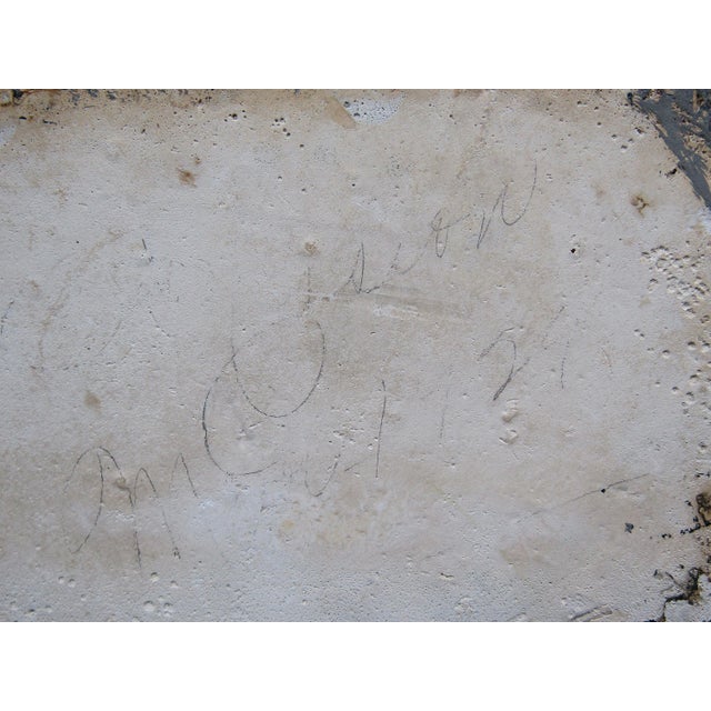 Antique Chalkware St. John the Baptist With Lamb Sculpture For Sale - Image 9 of 9