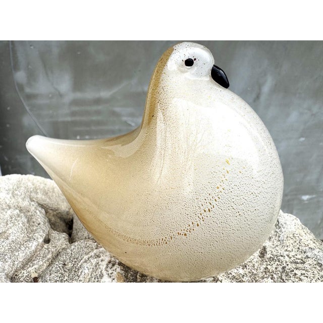 Venice Pigeon Figurine in Golden Glass from Barovier & Toso, 1950s For Sale - Image 17 of 18