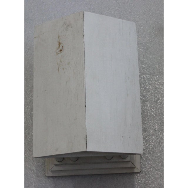 Wood Neoclassic Revival Greek Parthenon Bird-House Decor Adirondack Folk Art in Painted Whitewashed Wood For Sale - Image 7 of 10