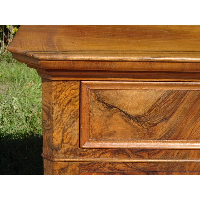 Louis Philippe Walnut Chest of Drawers, 19th Century For Sale - Image 9 of 18