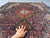 Hand-Knotted Navy Blue and Red Tabriz Medallion Wool Area Rug,6'8 X 5'1' For Sale - Image 10 of 13