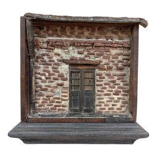 1907 Original Signed 'Taller De Juguetes' Mixed Media Trampe Art Wall Sculpture For Sale