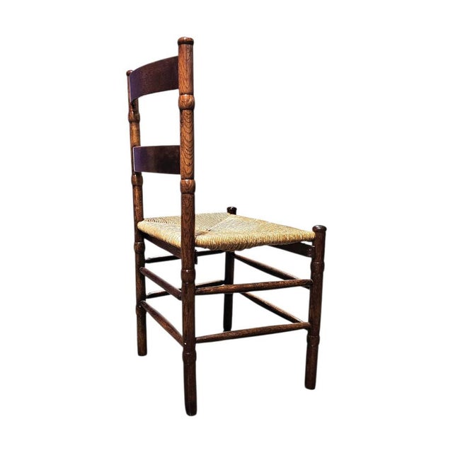 2 x Art Deco rush chair / Amsterdamse school / Jac Levee / mid century Height 85Width 50Depth 50 cm