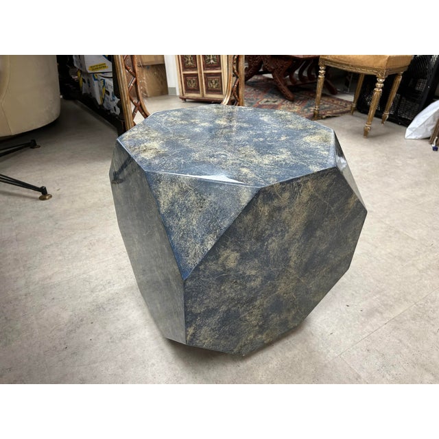 1980s 1980s French Modern Octagonal Lacquered Table For Sale - Image 5 of 11