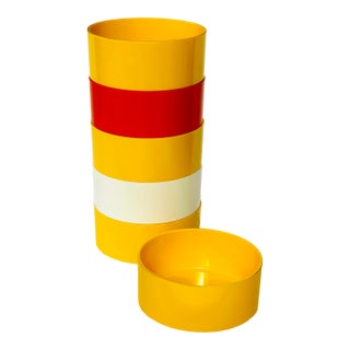 Vintage Heller Massimo Vignelli Melamine Stacking Bowls MCM Italian Design Set of 6 For Sale