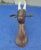 1970s 1970s Figurative Carved Wooden Trophy Female Ibex Head For Sale - Image 5 of 7
