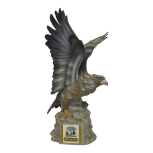 Vintage 1973 Ski Country Mountain Eagle Porcelain Decanter 14" Excellent Condition