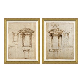 Bellagio & Giorgio Diptych Framed Art Prints - Set of 2 by David Phoenix For Sale