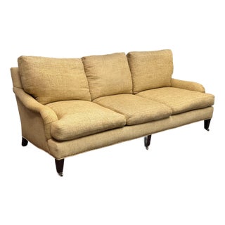 Lee Industries Golden Tweed Sofa For Sale