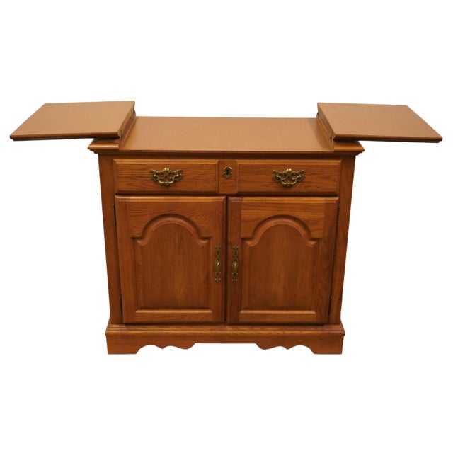 Late 20th Century Stanley Furniture Rustic Country French 36" Server Buffet For Sale - Image 5 of 13