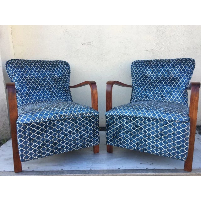 Vintage Armchairs, 1940s, Set of 2 For Sale - Image 3 of 18
