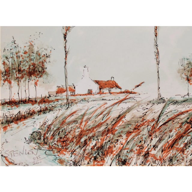 Aimé Daniel Steinlen, Landscape, Circa 1970 For Sale - Image 4 of 6