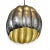 Nickel finish industrial metal hanging pendant light. Includes 34" hanging chain and matching ceiling plate.