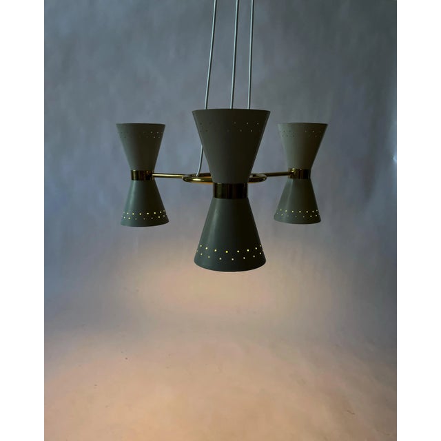 Scandinavian Chandelier by Alf Svensson for Bergboms, 1950s. For Sale - Image 9 of 13