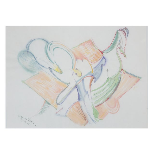 Orange Calligraphic Nothern Bobwhite - Robert Lohman, C. 1981 For Sale - Image 8 of 8